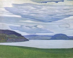 Karelian Landscape — Nicholas Roerich, Symbolism Landscape