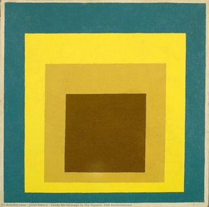 Study For Homage To The Square: Still Remembered — Josef Albers, Abstract Art