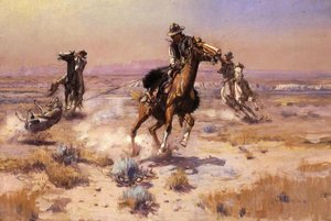 At Rope's End — Charles Marion Russell