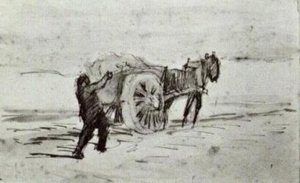 Man Loading A Cart — Vincent Willem Van Gogh