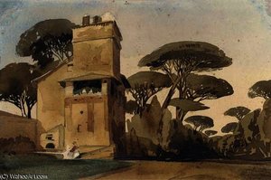 A tuscan villa surrounded by trees