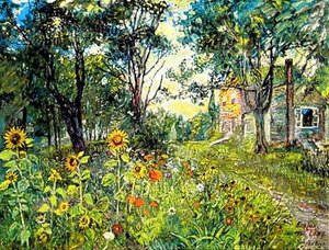 Sunflowers — David Davidovich Burliuk