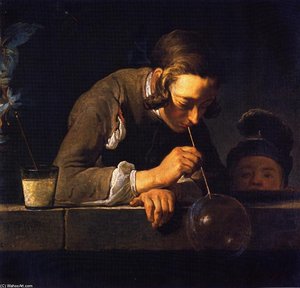 'soap Bubbles (also Known As Young Man Blowing Bubbles)' — Jean-baptiste-siméon Chardin