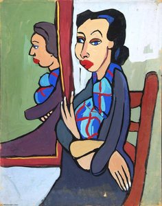 Seated Woman With Crossed Arms — William H. Johnson
