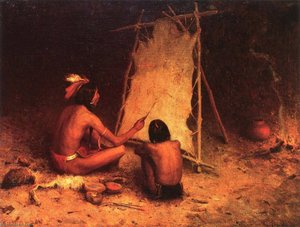 Indian Brave Recording General MacKenzie's Fight with the Cheyenes