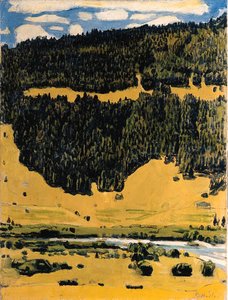 Summer Landscape At Zweiltschinen — Ferdinand Hodler
