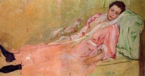 Lydia Reading On A Divan — Mary Stevenson Cassatt
