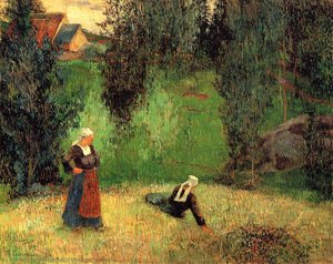 First Spring Flowers — Eugène Henri Paul Gauguin