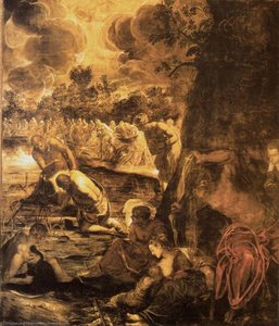 Baptism Of Christ, Sala Gran — Jacopo Tintoretto, Italian Baroque