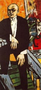 Self-portrait In Tails — Max Beckmann