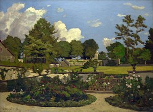The Painter's Garden At Saint-prive — Henri-joseph Harpignies