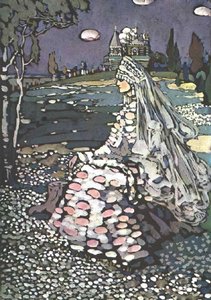 Russian Beauty In A Landscape — Wassily Wassilyevich Kandinsky