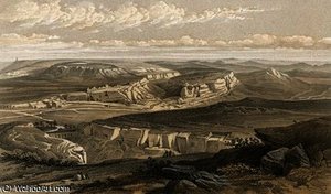 The Ruins Of Inkermann And City Of Caverns — William Simpson, Romanticism