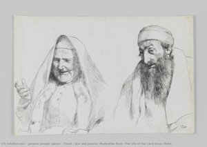 Jew And Jewess, Illustration From 'the Life Of Our Lord Jesus Christ' — Jacques Joseph (james ) Tissot