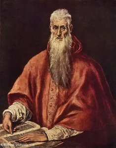 St Jerome As Cardinal — El Greco