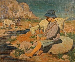 A Boy With Three Goats — Janet C Fisher