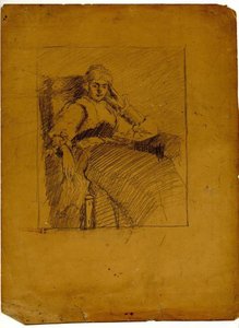 Seated Woman — Theodore Clement Steele, Impressionism