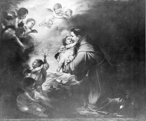 Saint Anthony Of Padua Adore The Child — Bartolomé Esteban Murillo