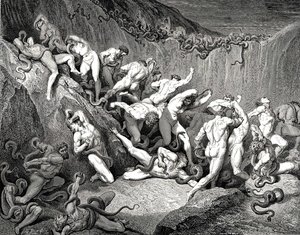 The Inferno, Canto 24, Lines 89-92. Amid This Dread Exuberance Of Woe Ran Naked Spirits Wing’d With Horrid Fear, Nor Hope Had They Of Crevice Where To Hide, Or Heliotrope To Charm Them Out Of View. — Paul Gustave Doré, Romanticism