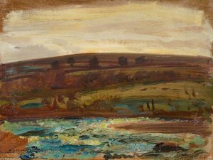 Brightworthy Ford, Withypool, Exmoor - (19) — Sir Alfred James Munnings