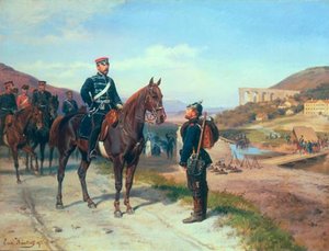 German Begegnung Mit Prinz Friedrich Carl Von Preussen — Emil Hünten