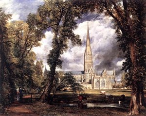 Salisbury Cathedral From The Bishop's Grounds — John Constable