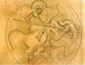 Sketch For ''light Conquers Darkness'' — Nicholas Roerich, Symbolism And Spirituality
