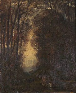 Une Allée Sous Bois — Paul Huet