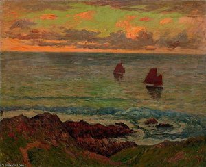 Evening At Doelan — Henri Moret