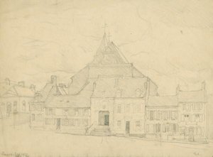 Study Of A Church In Samer, Northern France — Sir George Clausen