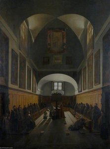 The Choir Of The Capuchin Church, Rome — François Marius Granet