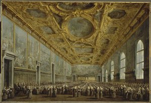 Le Doge Remercie Le Conseil Majeur — Francesco Lazzaro Guardi