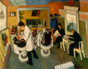 In The Barber Shop — Ilya Bolotowsky