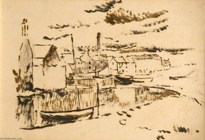 Harbour Scene — Edward Morland Lewis