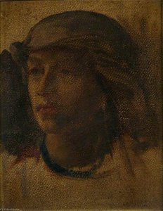 Head Of A Girl — Sir Frederic Lord Leighton