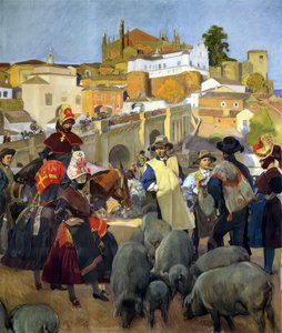 Extremadura, The Market — Joaquín Sorolla Y Bastida, Contemporary Realism