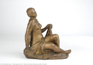 Small Seated Woman With A Cloth — Christoph Voll