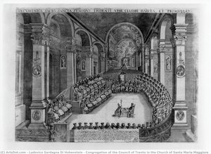 Congregation Of The Council Of Trento In The Church Of Santa Maria Maggiore — Ludovico Sardagna Di Hohenstein