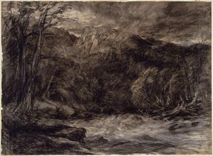 A Mountain Torrent — David Cox