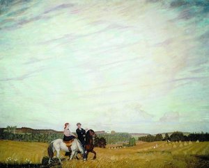 Ride. Boris And Yu. Kustodiyevs — Boris Mikhailovich Kustodiev