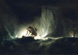 Hms 'erebus' Passing Through The Chain Of Bergs, 1842 — Richard Brydges Beechey