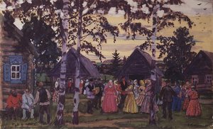 The Khorovod — Boris Mikhailovich Kustodiev