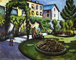Garden Picture (also Known As The Macke's Garden In Bonn) — August Macke