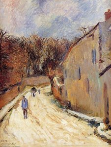 Osny, Rue De Pontoise, Winter — Eugène Henri Paul Gauguin