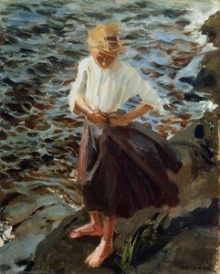 Windswept Girl — Akseli Gallen-kallela
