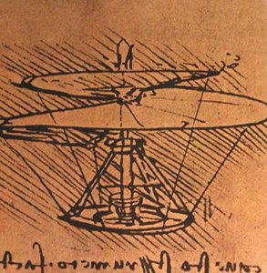 Design For A Helicopter — Leonardo Da Vinci