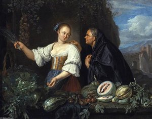 A Vegetable Seller — Jacob Toorenvliet