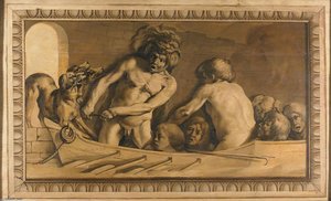 Hercules Retrieving Cerberus From The Underworld