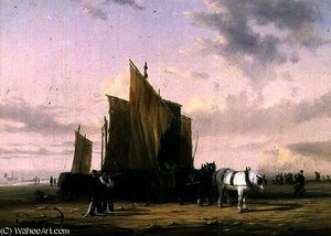 On The Coast At Yarmouth — William Collins