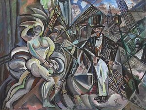 Broadway, New York — David Davidovich Burliuk